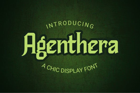 Agenthera: A Chic Display Font for Handmade Sellers