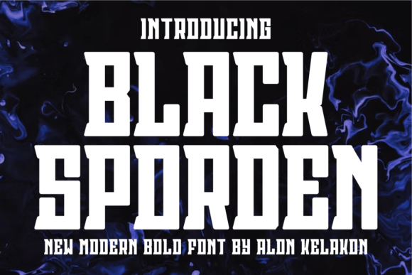 Black Sporden Display Font for Bold Business Branding