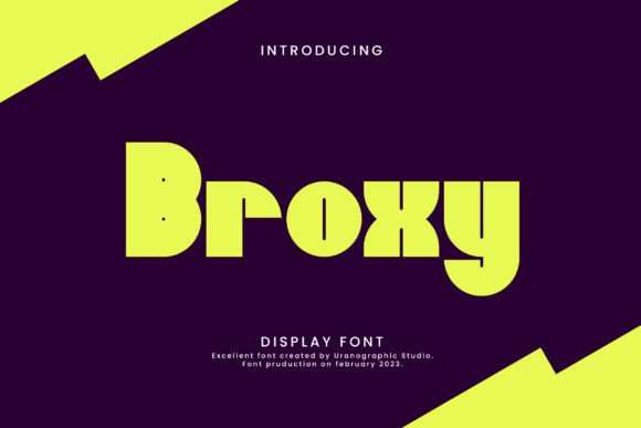 Broxy Display Font for Bold Web Design Headlines