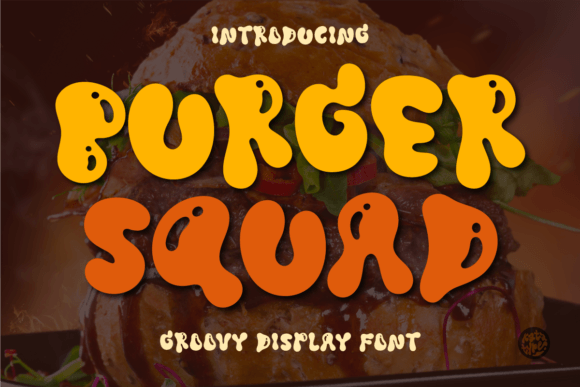 Burger Squad Font: A Retro Display Typeface for Bold Designs