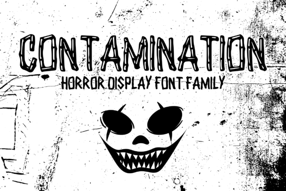 Contamination: A Display Font for Dark and Dramatic Branding