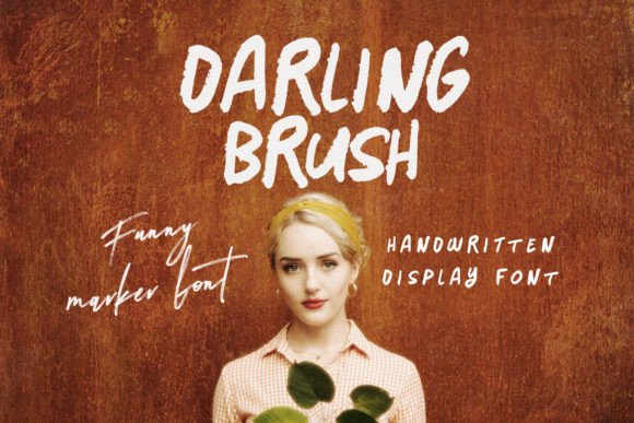 Darling Brush: A Marker Display Font for Editorial Projects