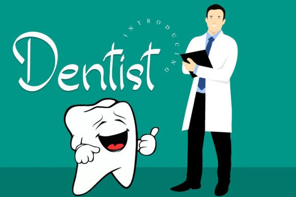 Dentist Font: A Unique Handwritten Display Typeface