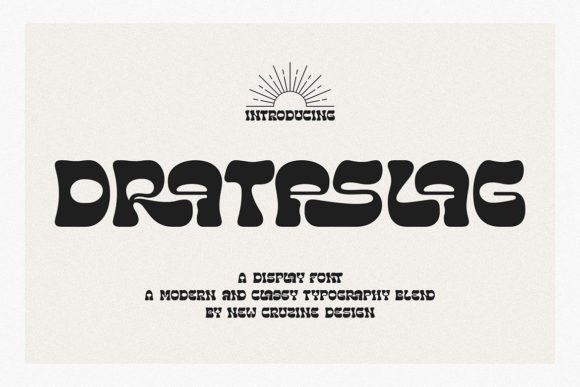 Drataslag Display Font for Editorial Design and Publication Branding
