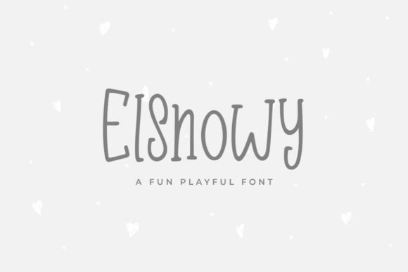 Elsnowy Display Font for Crafters and Handmade Product Creators