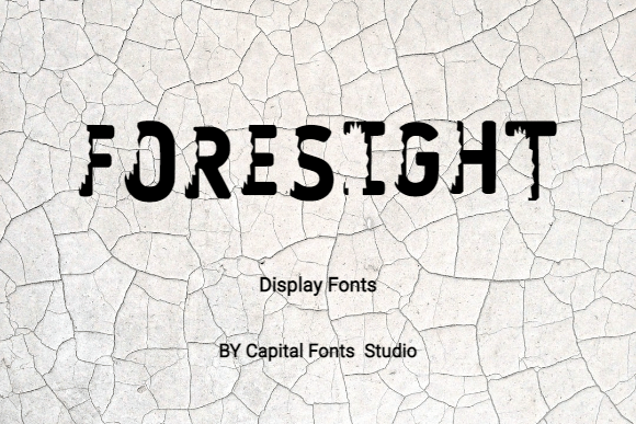 Foresight Display Font for Handmade Product Branding and Craft Designs