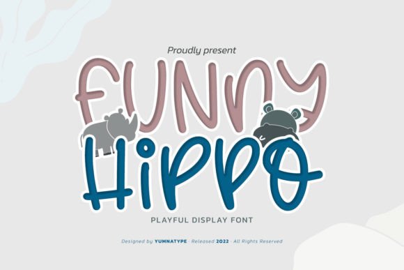 Funny Hippo Font for Casual Brand Identity