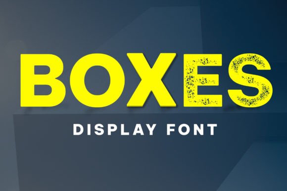 Give Your Brand a Retro Edge with the Boxes Display Font