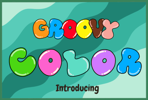 Groovy Color: A Retro Display Font for Modern Designs