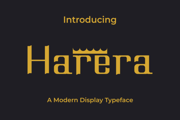 Harera Display Font for Modern Web Design Projects