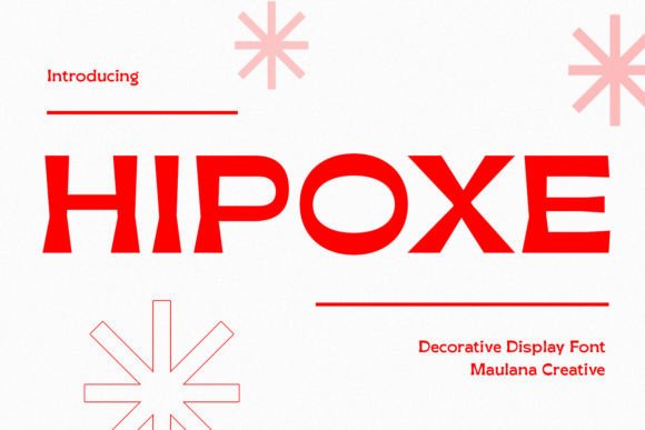 Hipoxe Display Font: A Minimal Typeface for Modern Brand Identity