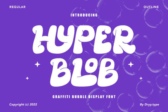 Hyper Blob: A Playful Display Font for Bold Branding