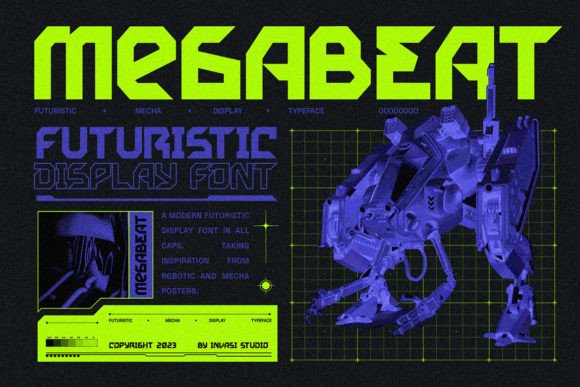 Megabeat Typeface: A Retro-Futuristic Display Font for Bold Campaigns
