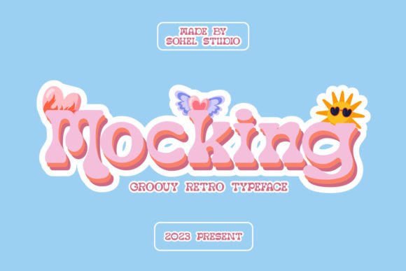 Mocking Display Font Review: A Groovy Typeface for Playful Branding