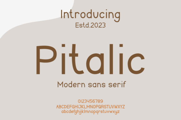 Pitalic Font for Campaigns That Demand Modern Elegance