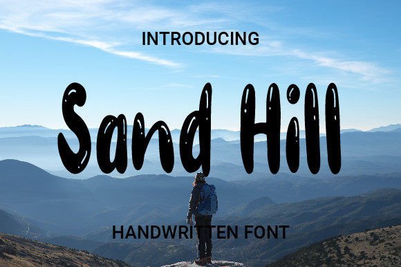 Sand Hill: A Handwritten Display Font for Small Business Branding