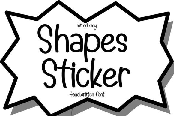 Shapes Sticker Font for Elegant Editorial Design and Branding