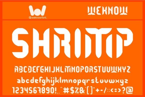 Shrimp Display Font for Editorial Headlines and Branding