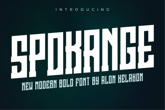 Spokange: A Stylish Display Font for Editorial Impact