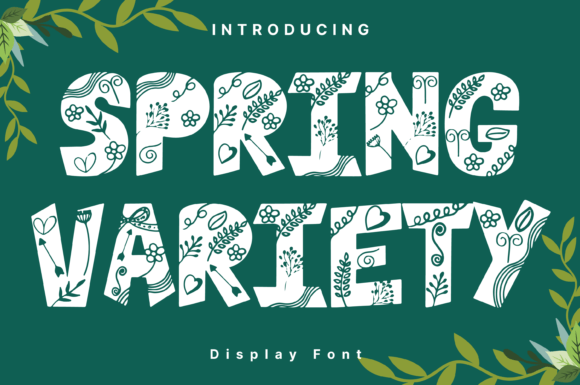 Spring Variety: A Whimsical Handwritten Font for Crafters and Small Shops