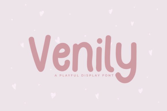 Venily Display Font for Crafters and Product Creators