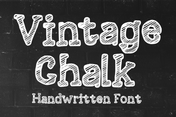 Vintage Chalk: A Handwritten Display Font for Web Designers